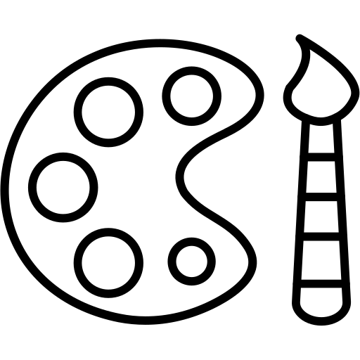 페인트 팔레트 Generic Detailed Outline icon