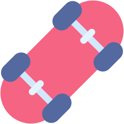 スケートボード Generic Flat icon