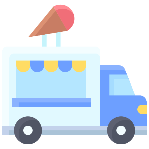 camion de helados Generic Flat icono
