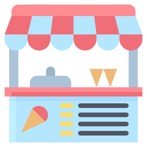 Ice cream cart Generic Flat icon