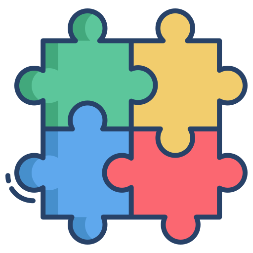 puzzle Generic color outline Icône