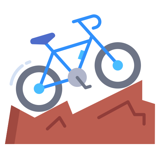 rower górski Generic color fill ikona
