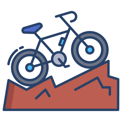 Mountain bike Generic color outline icon