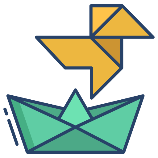 origami Generic color outline icon