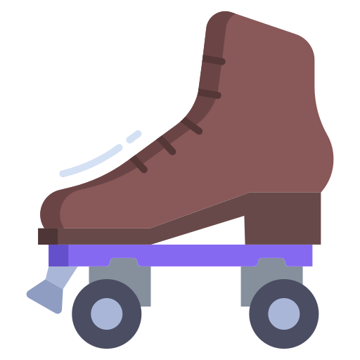 het schaatsen Generic color fill icoon