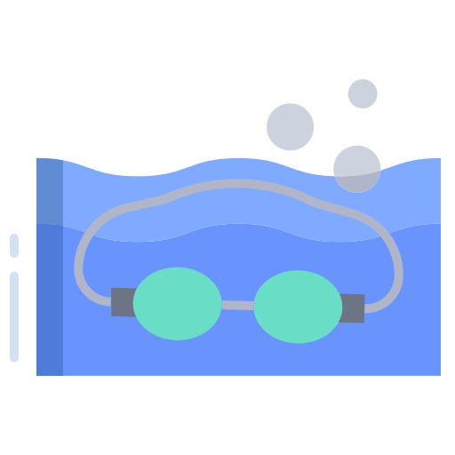 okulary do pływania Generic color fill ikona
