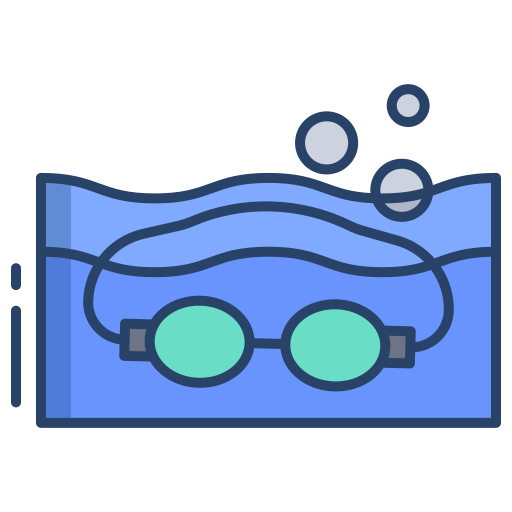 Swimming glasses Generic color outline icon