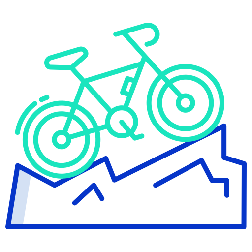 Mountain bike Generic color outline icon