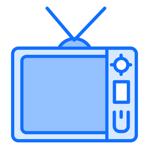Old TV Generic Blue icon