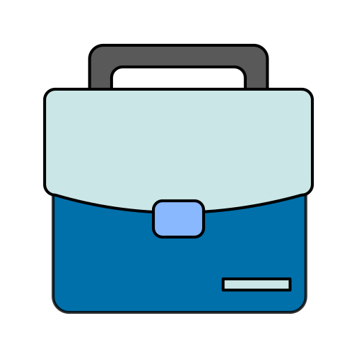 maleta Generic Thin Outline Color icono