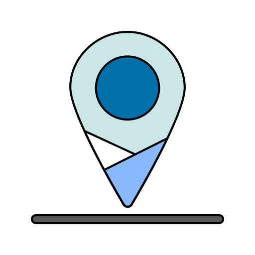 standort-pin Generic Thin Outline Color icon