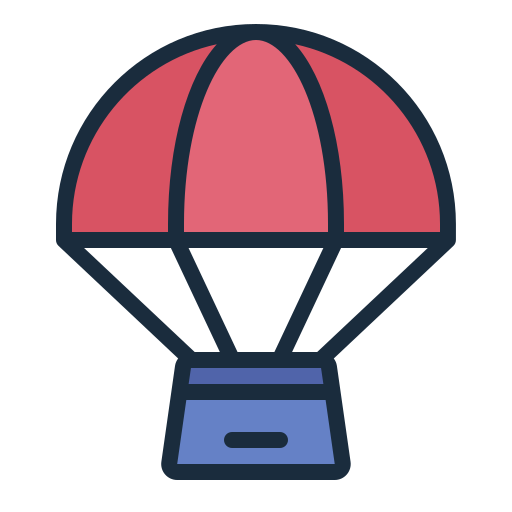 parachute Generic Outline Color icon