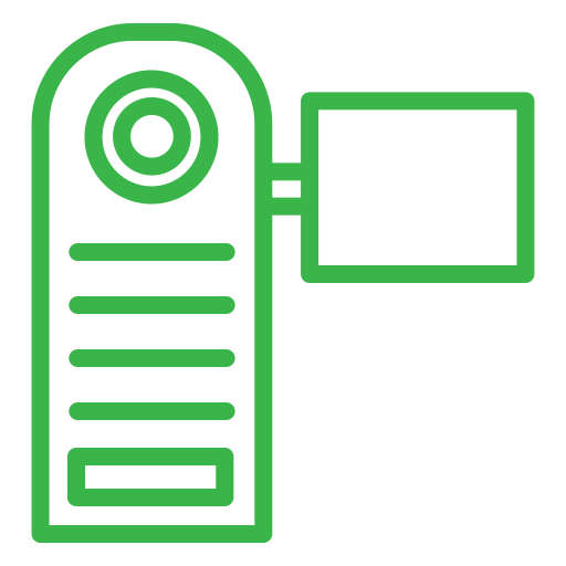 Handycam Generic color outline icon
