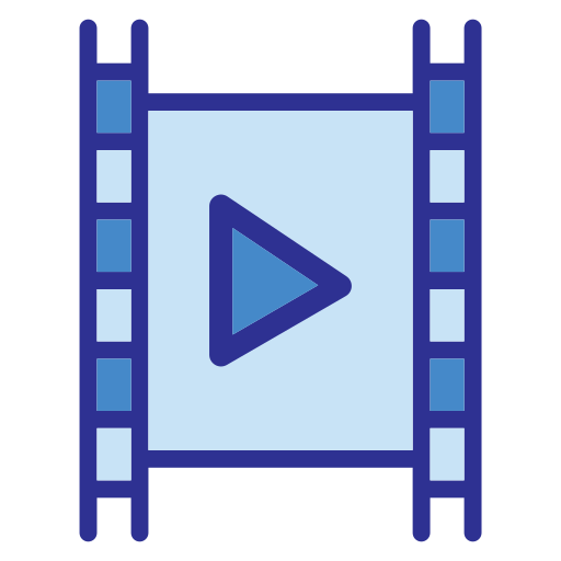 reproducción de video Generic color lineal-color icono