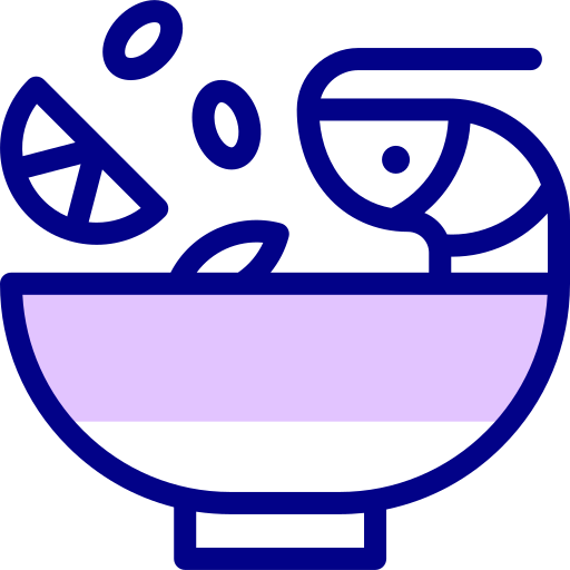 トムヤムクン Detailed Mixed Lineal color icon
