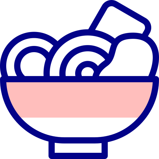 拉麺 Detailed Mixed Lineal color icon