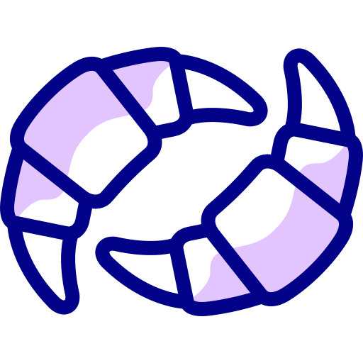 rogalik Detailed Mixed Lineal color ikona