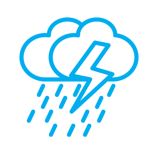 Thunderstorm Generic Simple Colors icon