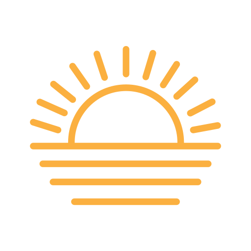 puesta de sol Generic Simple Colors icono