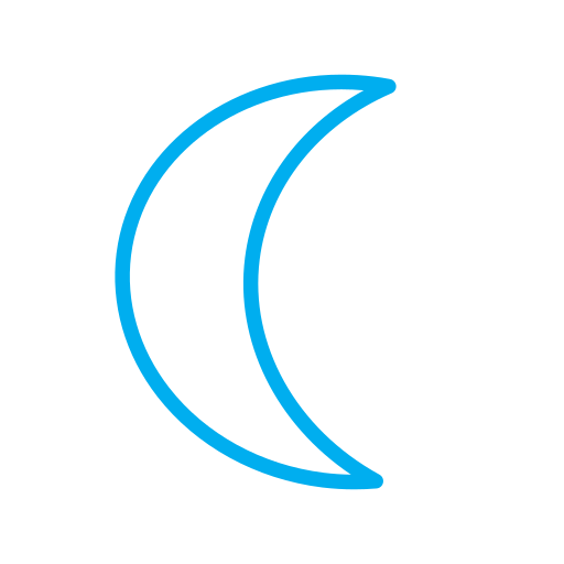 księżyc Generic Simple Colors ikona