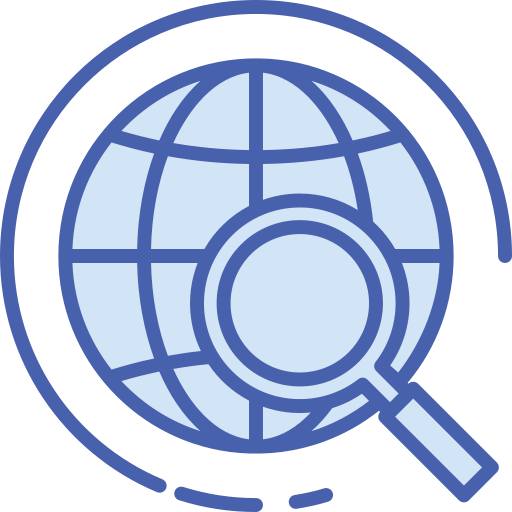 globaal zoeken Generic Blue icoon