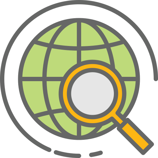 グローバル検索 Generic Outline Color icon