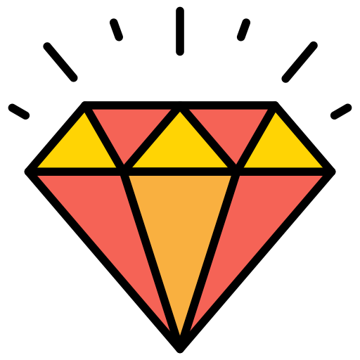 diamante Generic Outline Color icono