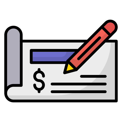 Cheque Generic Outline Color icon