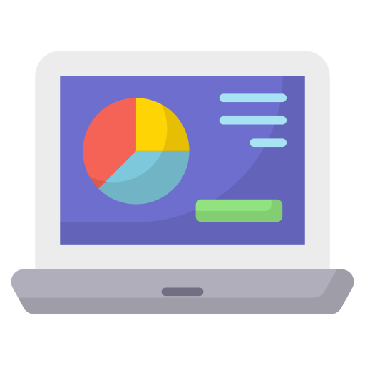 Online graph Generic Flat icon