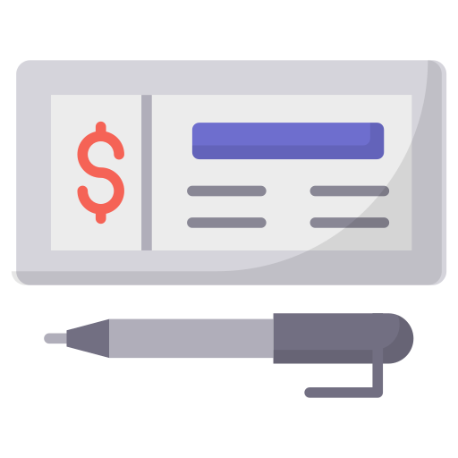 Cheque Generic Flat icon