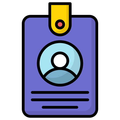 id-kaart Generic Outline Color icoon