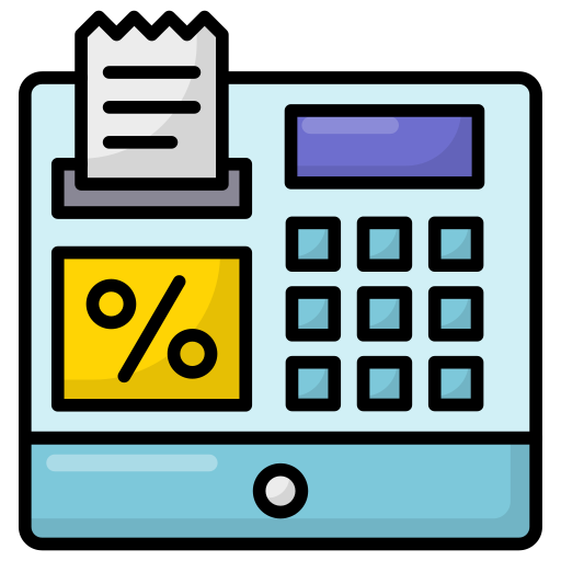 Cash register Generic Outline Color icon