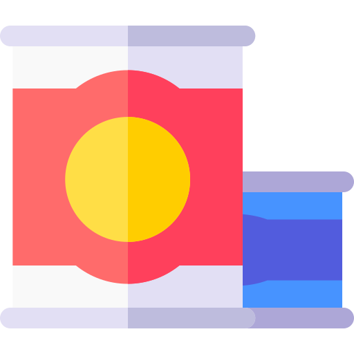 nourriture en boîte Basic Rounded Flat Icône