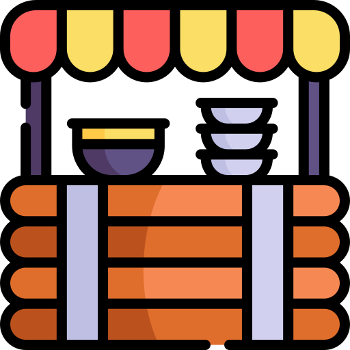 마구간 Kawaii Lineal color icon