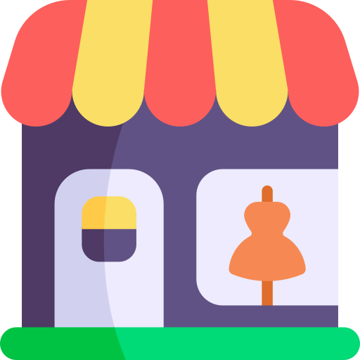 衣料品店 Kawaii Flat icon