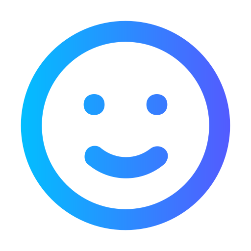 glimlach Generic Gradient icoon