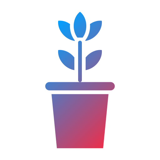 Горшок для растений Generic Flat Gradient иконка