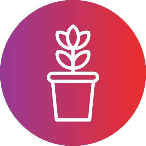 plantenpot Generic Flat Gradient icoon
