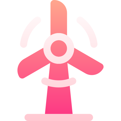 풍력 터빈 Basic Gradient Gradient icon
