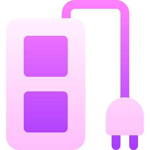 gniazdo elektryczne Basic Gradient Gradient ikona