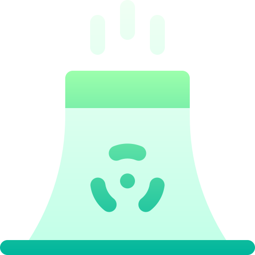 la energía nuclear Basic Gradient Gradient icono