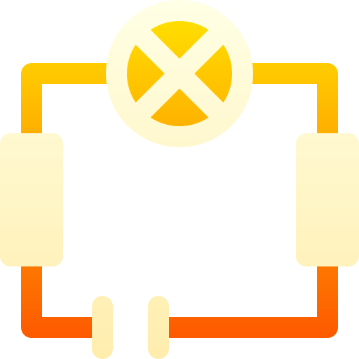 전기 회로 Basic Gradient Gradient icon