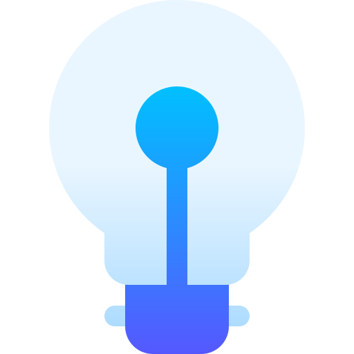 lampadina Basic Gradient Gradient icona
