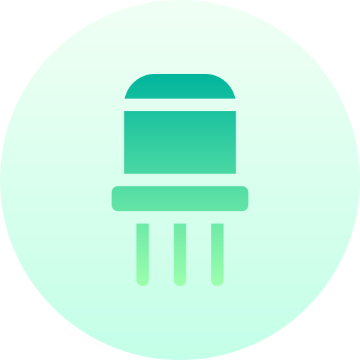 transistor Basic Gradient Circular icon