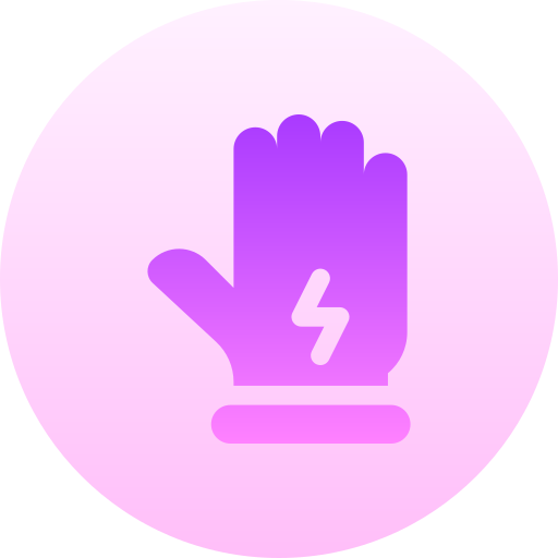Glove Basic Gradient Circular icon