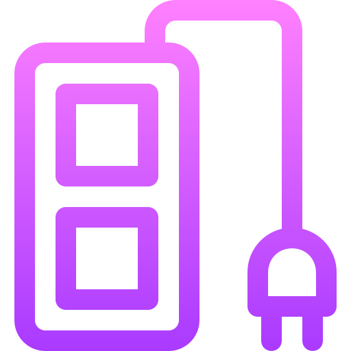 Socket Basic Gradient Lineal color icon