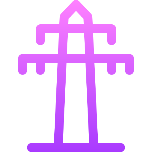 철탑 Basic Gradient Lineal color icon