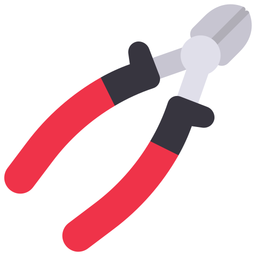Wire cutter Juicy Fish Flat icon