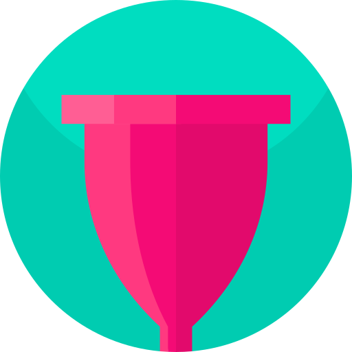 Menstrual cup Geometric Flat Circular Flat icon