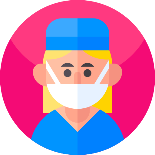 krankenschwester Geometric Flat Circular Flat icon